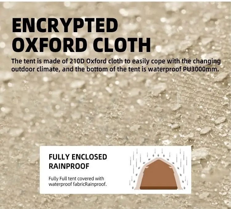 1 Second Quick Open  Family Tent Camping Tents 12 Persons Waterproof Outdoor Family Automatic Tent With 2 Bedroom 1 Living Room