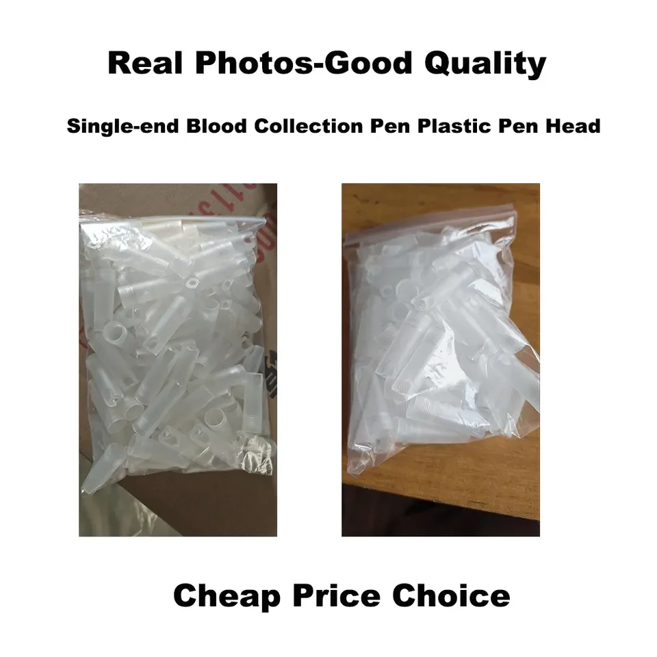 Disposable Medical Cupping Single-use Blood Collection Pen Plastic Tip Pen Head Cap Accessories