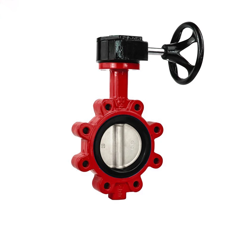 China Manufacturing Ductile cast iron Manual Concentric Lug Wafer Butterfly Valve