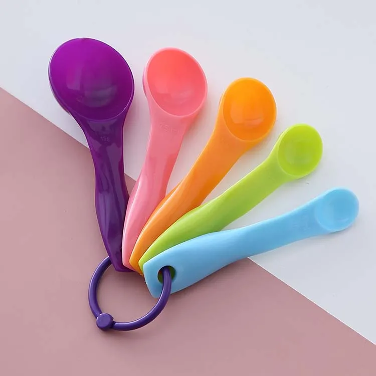 Food Grade Baking Tool Pp Plastic Measuring Spoons Set For Promotional Gift Baking Cooking