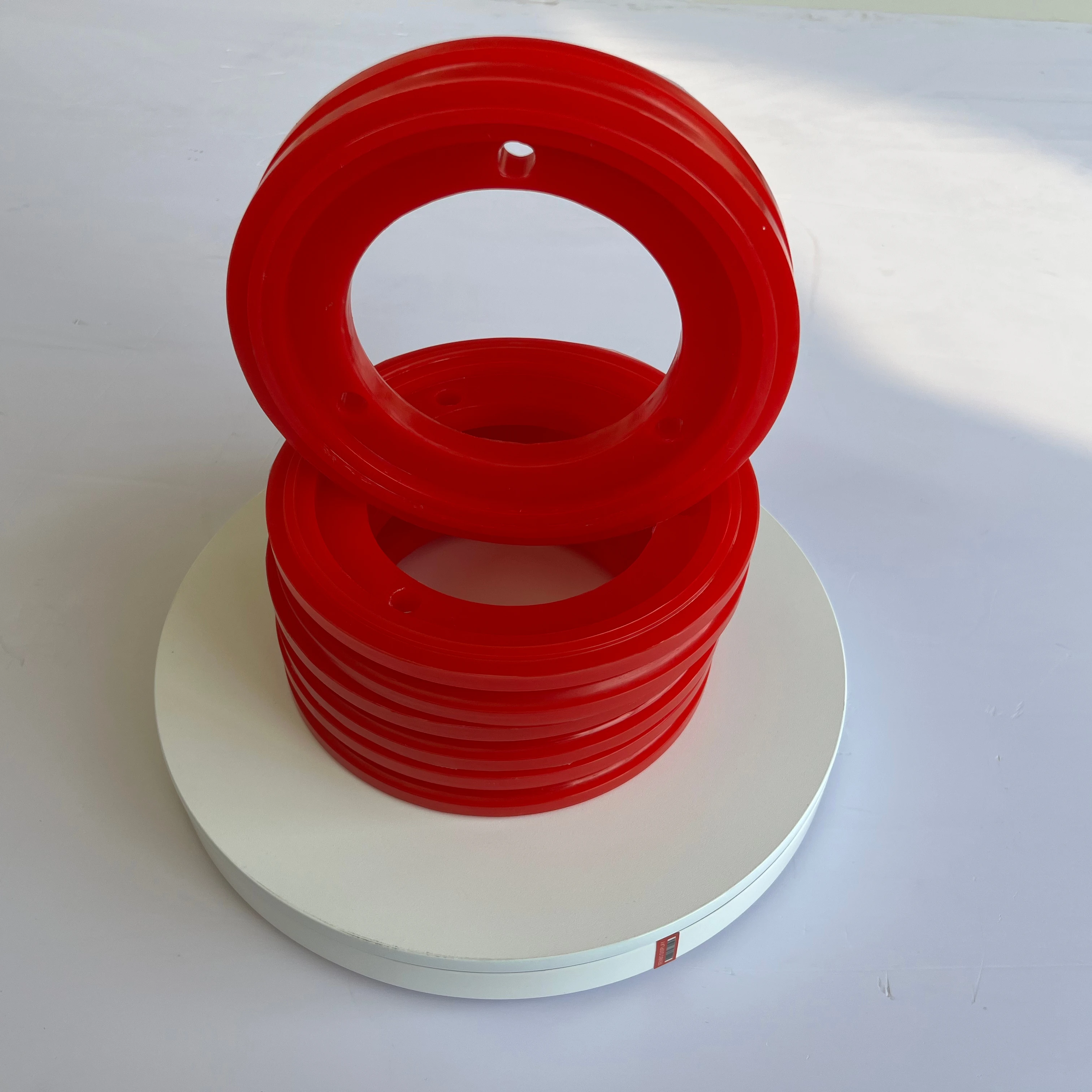 customized wear-resist pu pulley wheels wire saw wheel