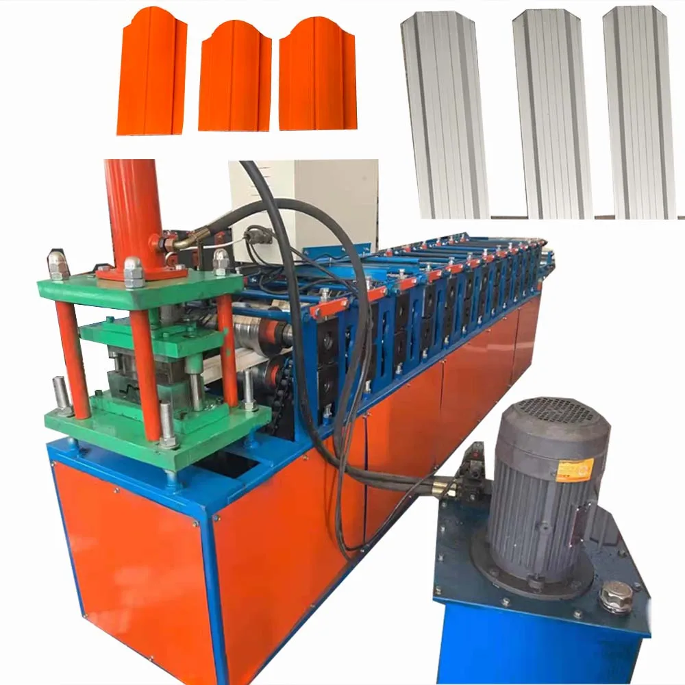 Galvanized Steel Peach Shape Post For Fence Rolling Forming Machine