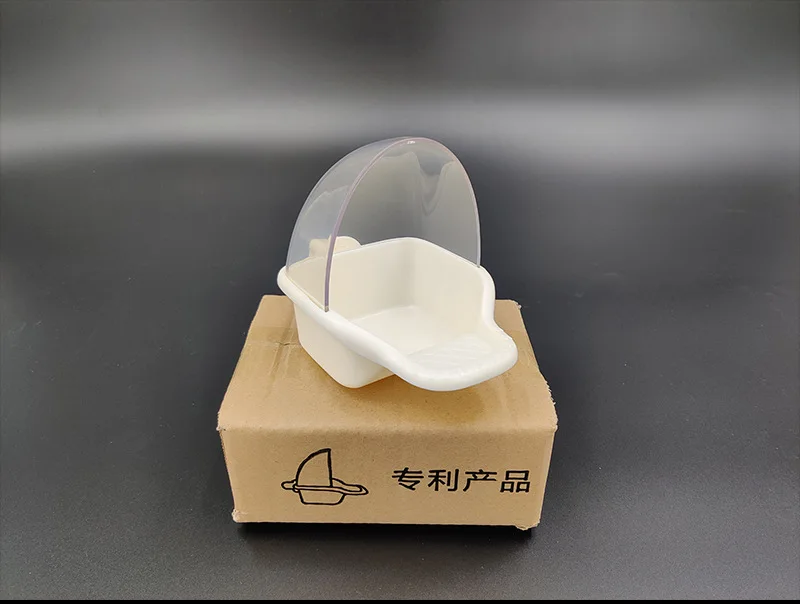 Automatic water dispenser for birds Feeding water feeder parrot food box food can transparent anti scattering feeder