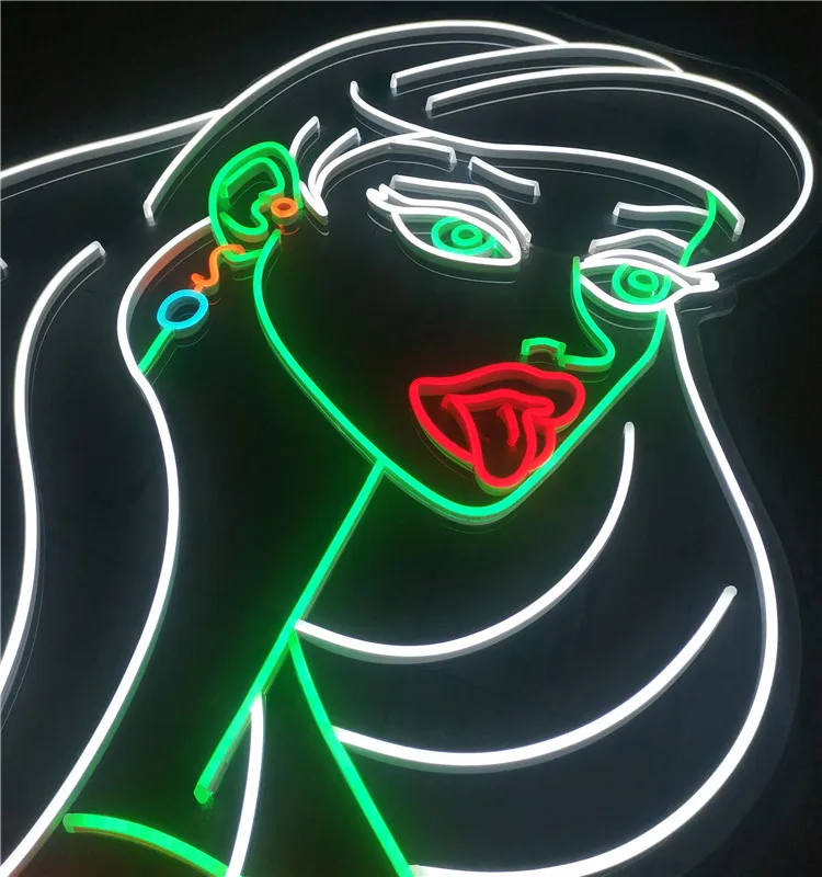 Drop Shipping Wall-mounted Custom Wing Neon Sign Led Letters Neon Angel Wings Neon Sign Light