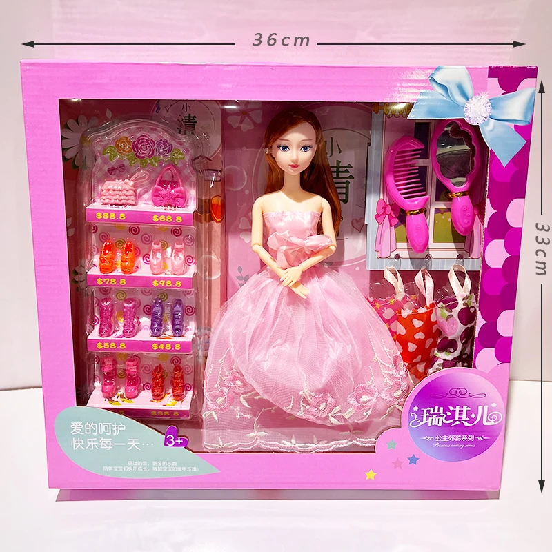 Fashion Princess Girl Toy Mini Doll or Dressing Clothes, Shoes Accessories Princess Doll Girl