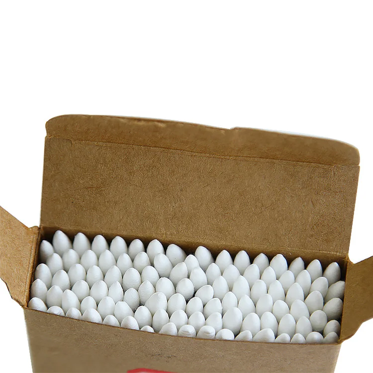 Personal care 100 piece packed eco friendly ear cleaning cotton buds bamboo swab