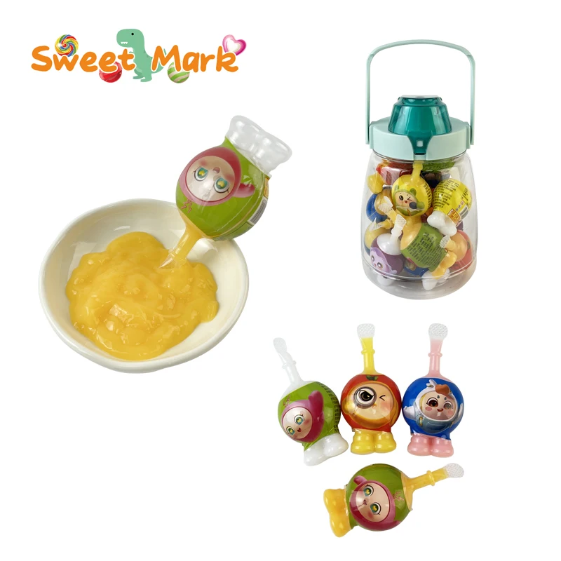 Candy Confectionery Cartoon Shape Fruit Sweet Jelly Pudding in Bottle