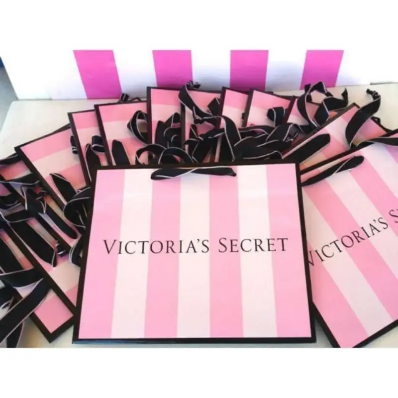 Victoria Secret бумажный пакет подарочный bece haviah USA со штрих-кодом QR code