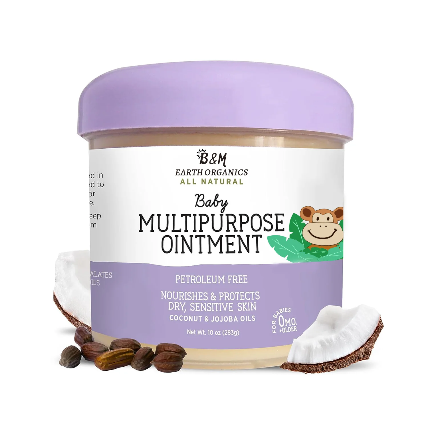 Baby Ointment All Over Gentle Skin Protection for Newborns Up Soothes Dry Irritated Skin Diaper Area Dry Scalp Drool Irritation