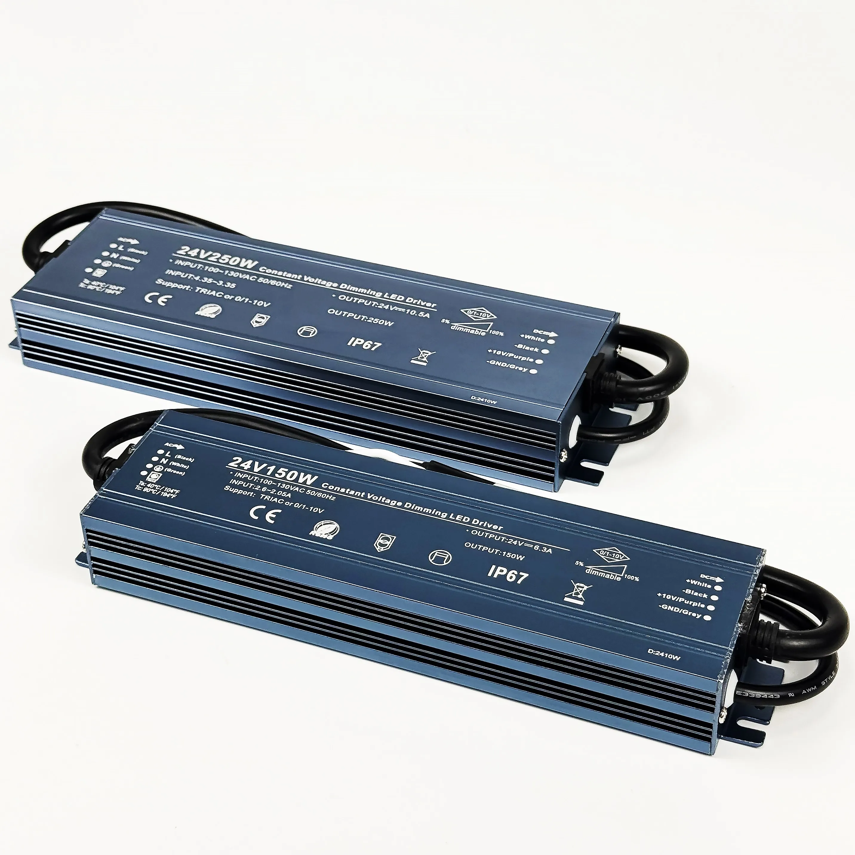 Hot Sale 1-10V 100W 150W Triac Resistor Dim Constant Voltage 0-10V Pwm Led Driver Dc 12V 24V Dimmable Driver