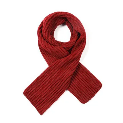 Новинка Осень-Зима Женский плотный шерстяной шарф однотонный теплый шарф для студентов шарф для влюбленных