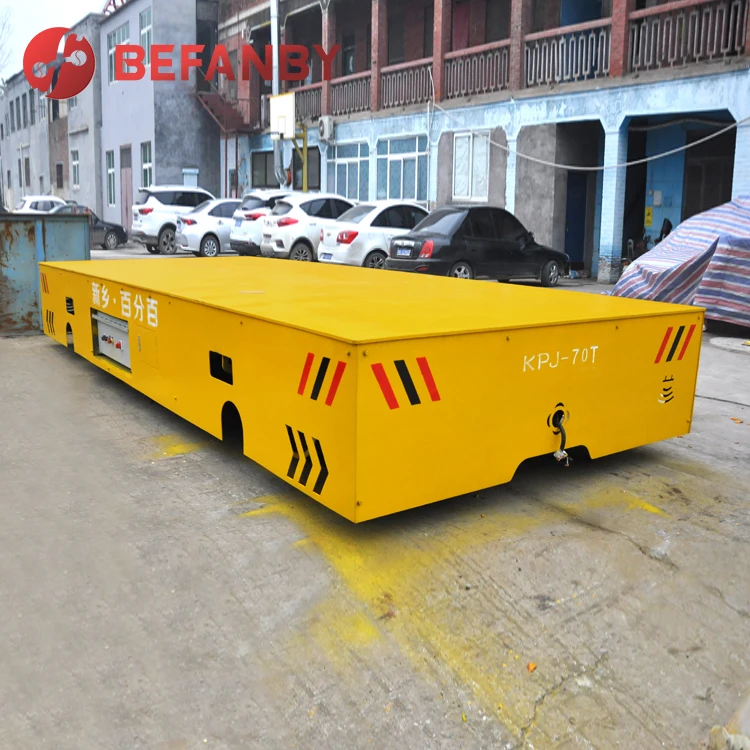 Hight frequency use electric rail heavy duty 100ton cable drum trolley