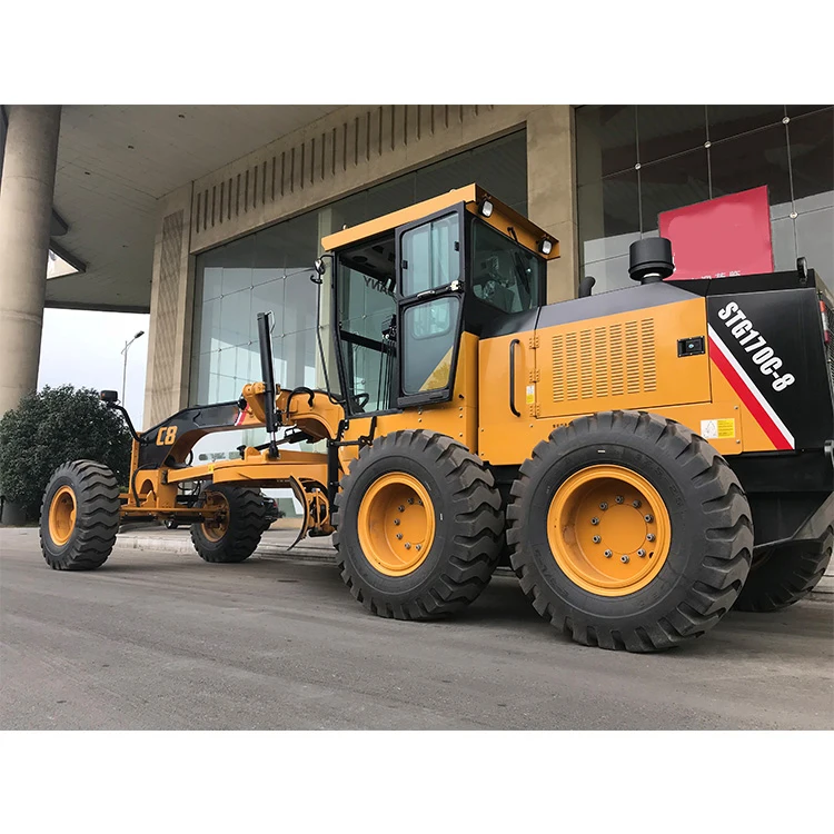 CE certified Chinese Top Brand New motor grader STG210C-8 16 ton 210hp grader EPA Technical Video Support