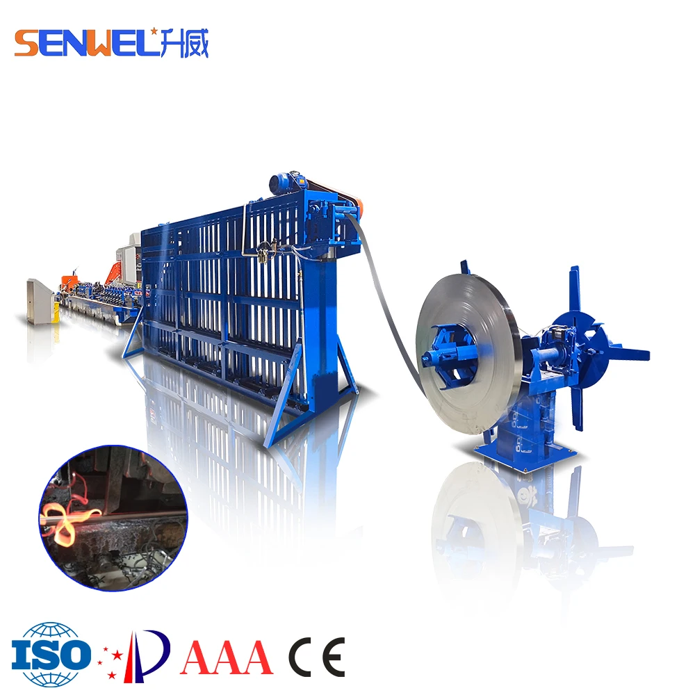 SENWEL High frequency welding Pipe Production Line steel Tube Making Machine High Quality  iron /Galvanized pipe Mills