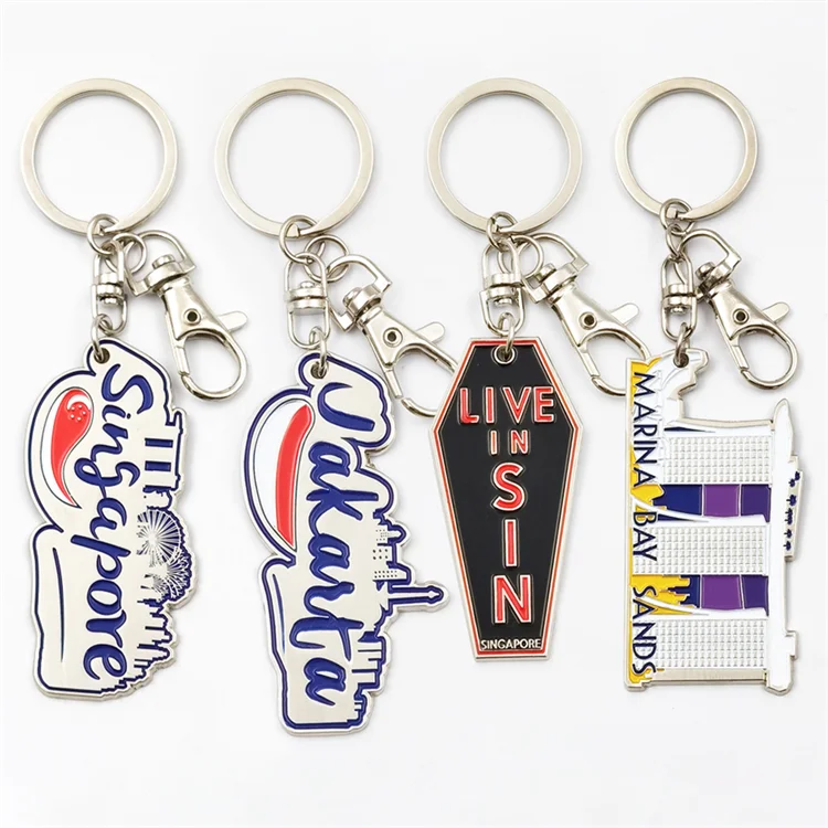 Wholesale price zinc alloy key chain metal custom enamel key chain key chains