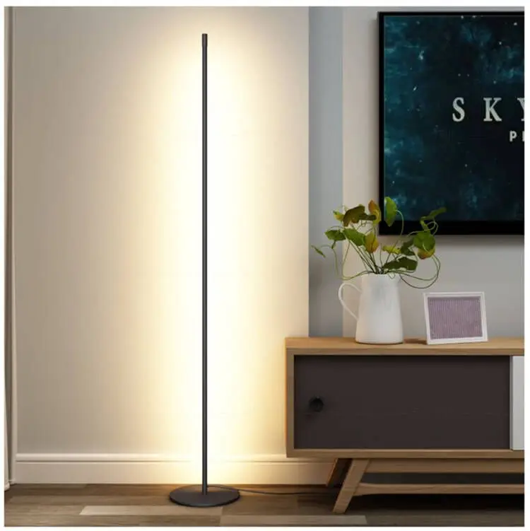 AC85-265V 20W Modern Indoor Stand Lighting Bedroom Bedside Decoration RGB Floor Light Decor Corner LED Floor lamp
