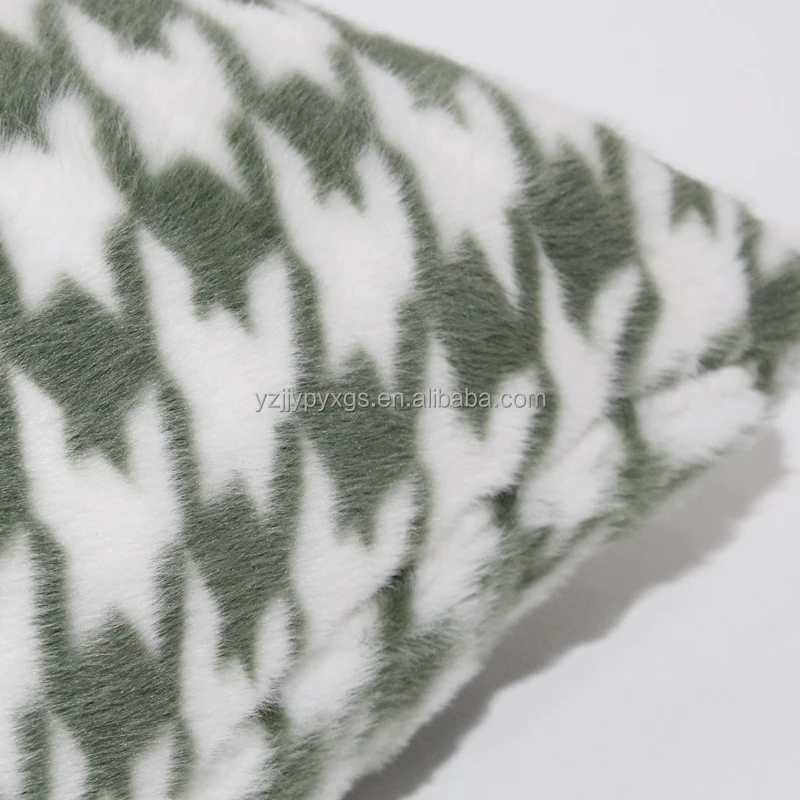 Modern Design Printed Faux Rabbit Fur  Decorative Pillow Living Room Bedroom Throw Pillow Car Sofa Pillow