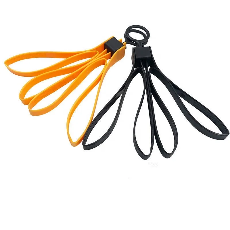 Plastic PA6 self locking nylon 66 cable tie hook and loop strap wrap black production machine cable tie cutter reusable twist