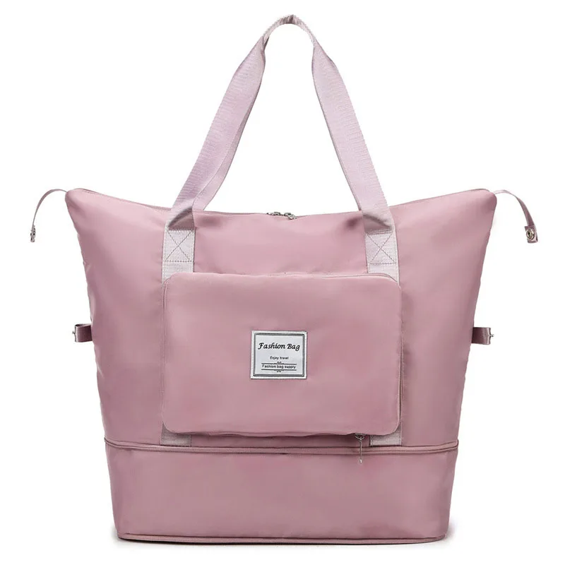 Women Shoulder Bags Large Capacity Foldable Women Oxford Travel Waterproof Oxford Travel Bag (1600469638434)