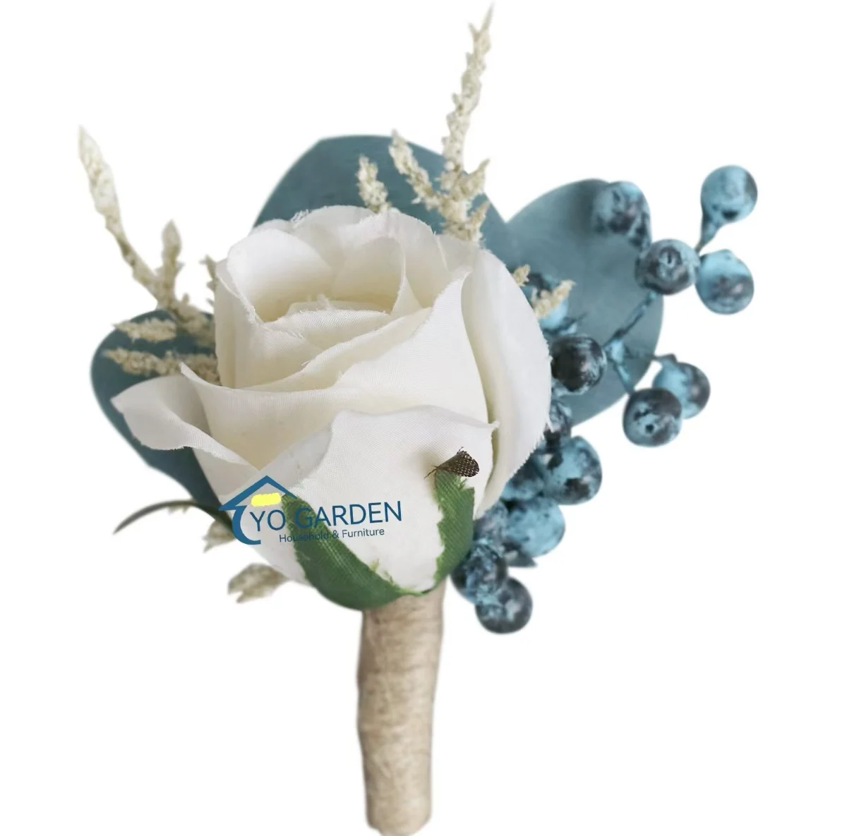Groom Bride Corsage Simulation Silk White Rose Flower Business Conference Lapel Flower Wedding Bridesmaid Sister Wrist Flowers