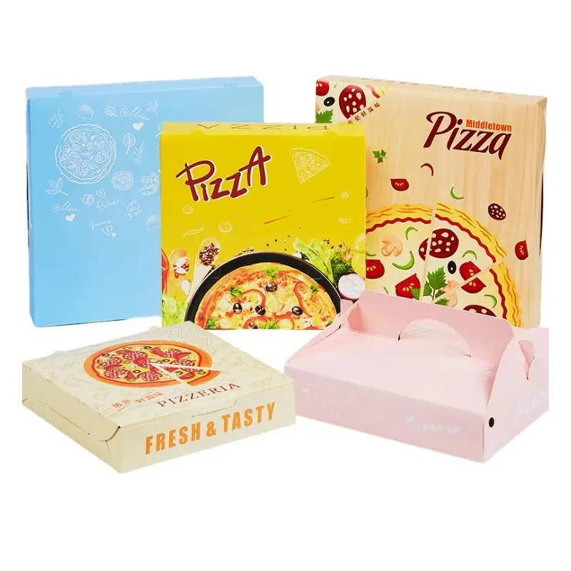 7 inch 12 13 inch 20 inch Custom Logo Pizza Box With Logo Corrugated Custom Pizza Box Wholesale Box For Pizza
