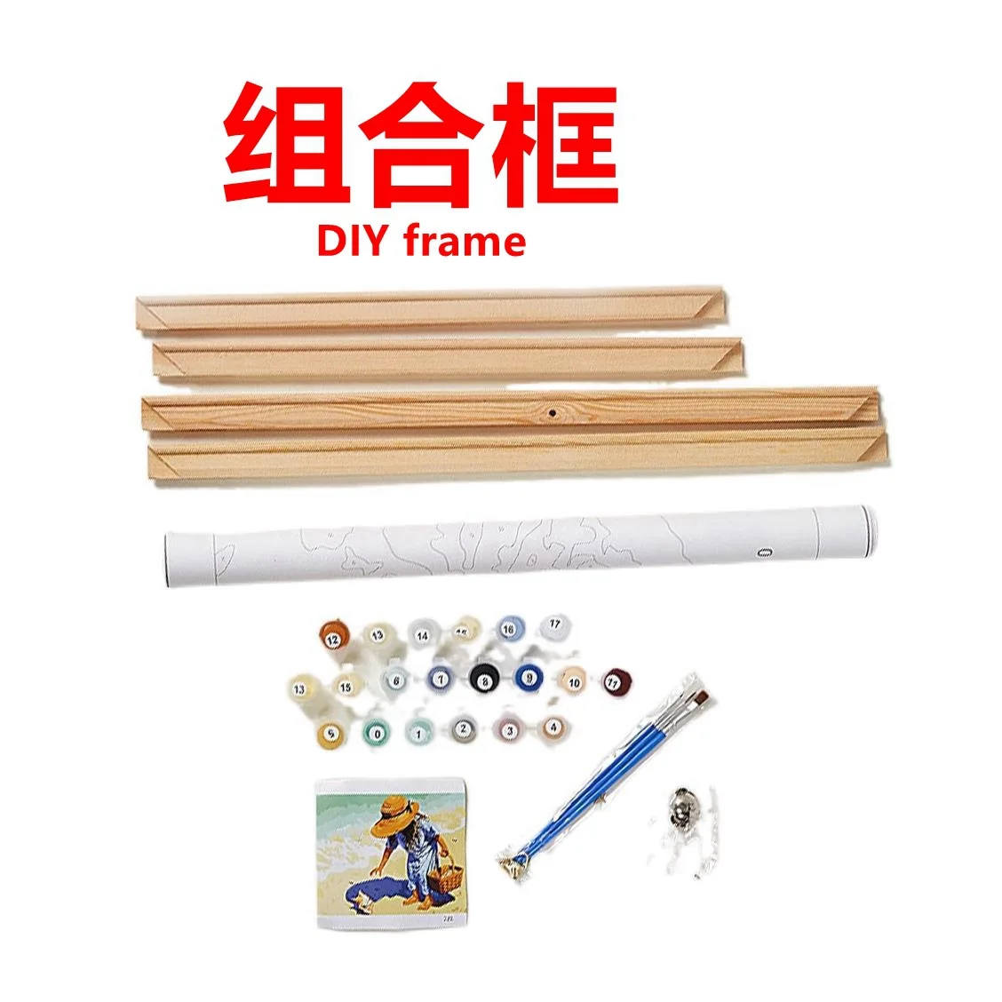 2022 Newest Funny Art Sea DIY Digital Painting Oil Canvas Painting With Combo Frame