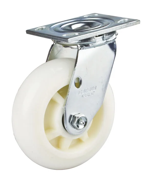 Heavy duty impact-resistance 4/5/6/8 inch nylon industrial casters nylon total lock brake caster wheel