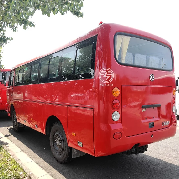 4WD Off Road Passenger Bus Diesel Powered China LHD 4X4 Bus for sale