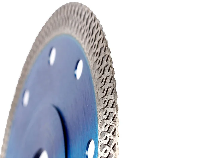 Hot Pressed Turbo Rim Flange Diamond Saw Blade for Ceramic Granite