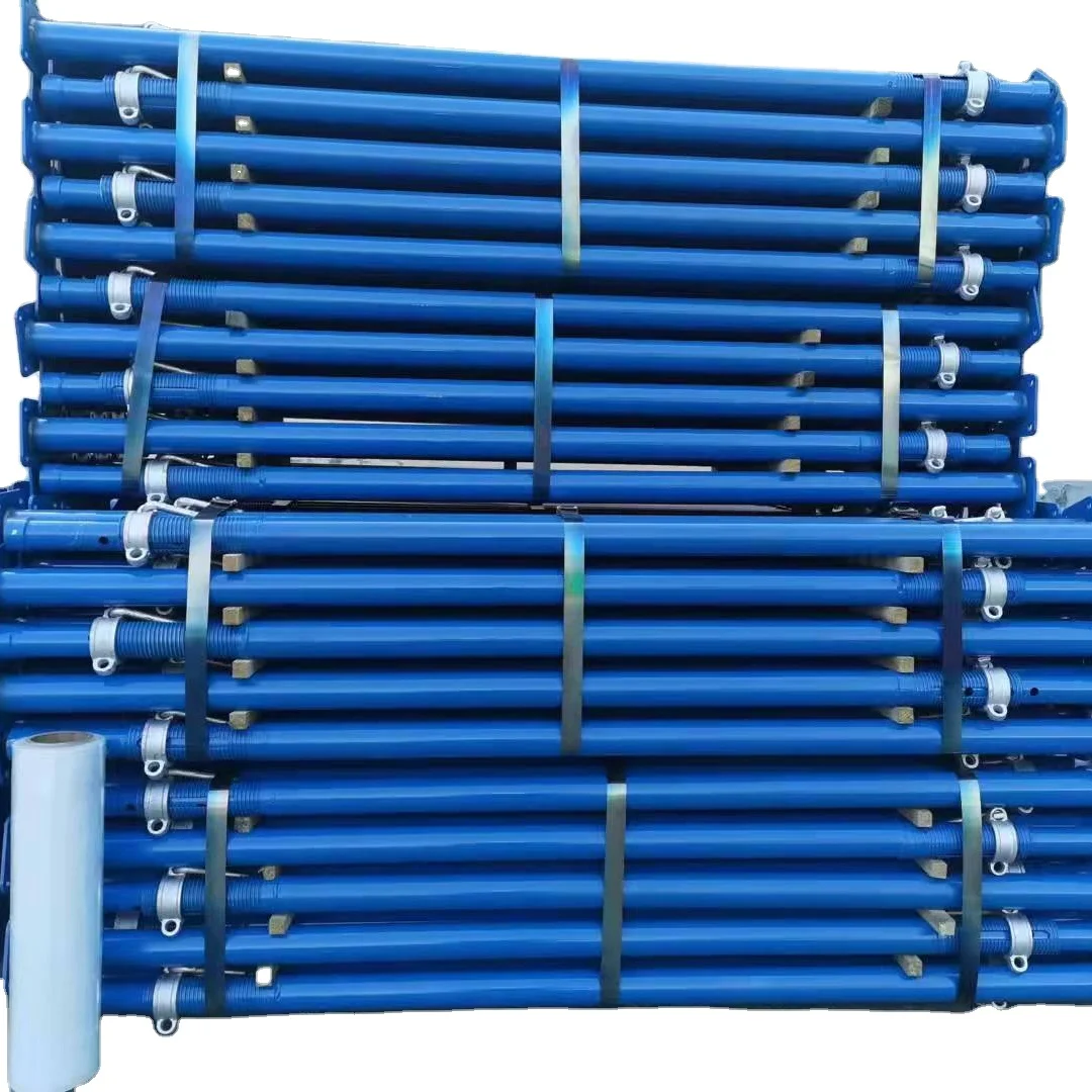 Factory direct supply heavy duty Adjustable Construction formwork Support System Steel Telescopic Shoring Props for sale