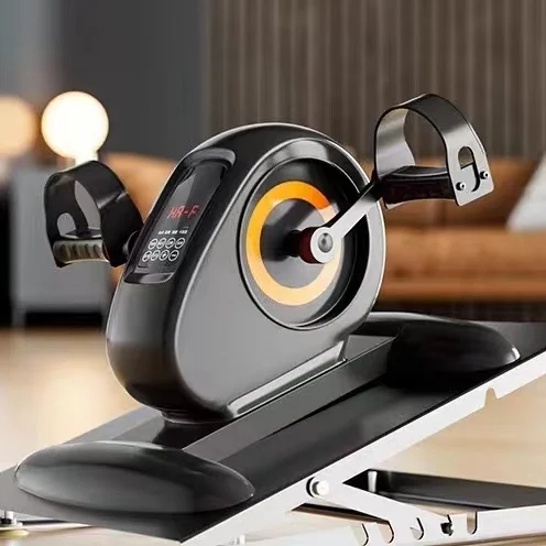 Низкая цена домашний электрический мини-велотренажер портативный ЖК-дисплей под настольной педалью тренажер