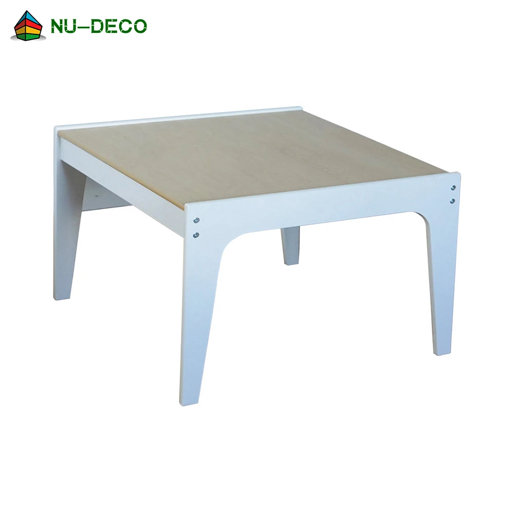 wooden buff writing school study table games play desk children furniture