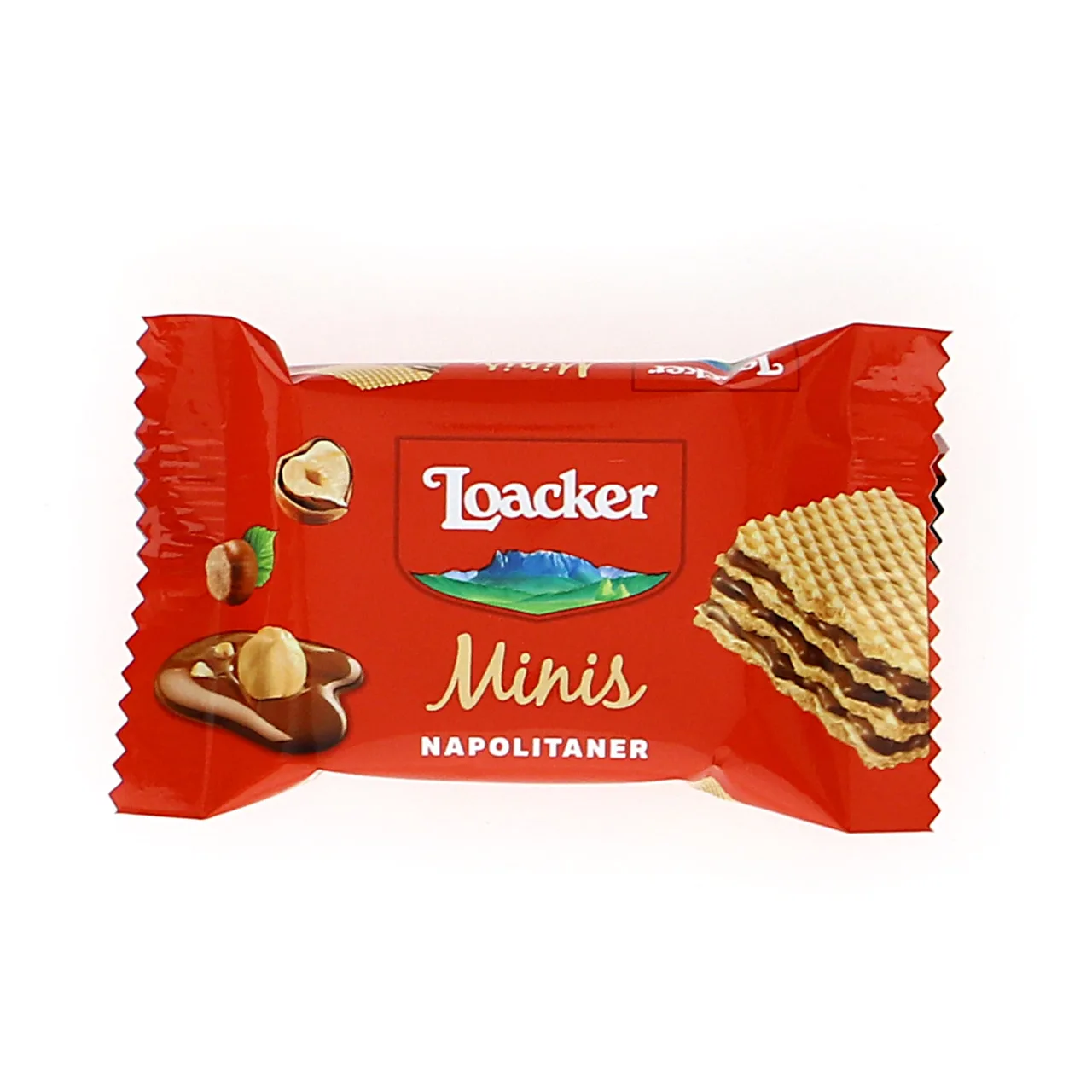 Authentic Loacker Minis Delight - 150g x 7 Napolitaner Miniatures - Tiny Treats with Bursts of Hazelnut Flavor