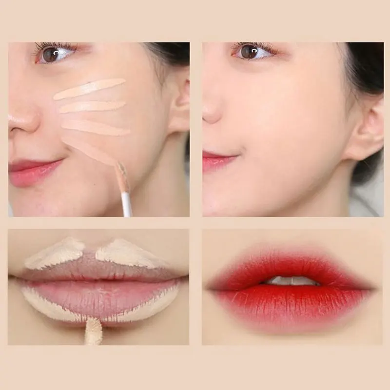 Private Label Face Makeup Waterproof 24Hr Lasting Eye Concealer Makeup Oil Vegan Matte Liquid Concealer