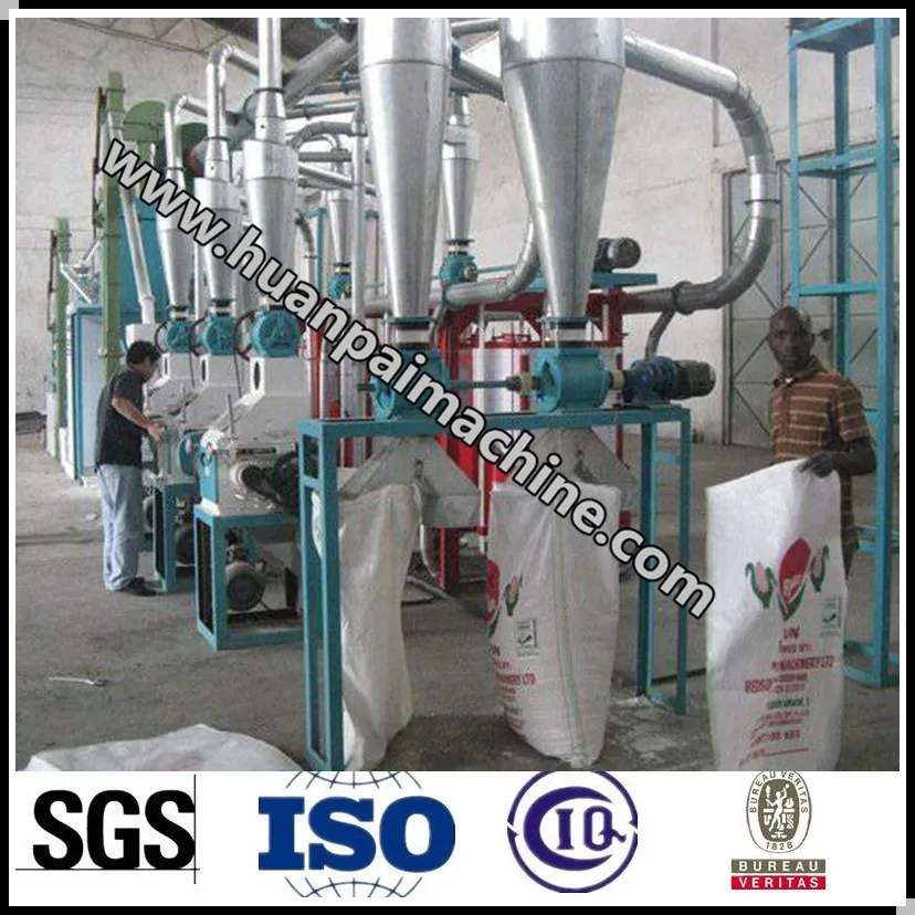 10t/d maize flour mill machine/maize grinding machine/small scale corn production line