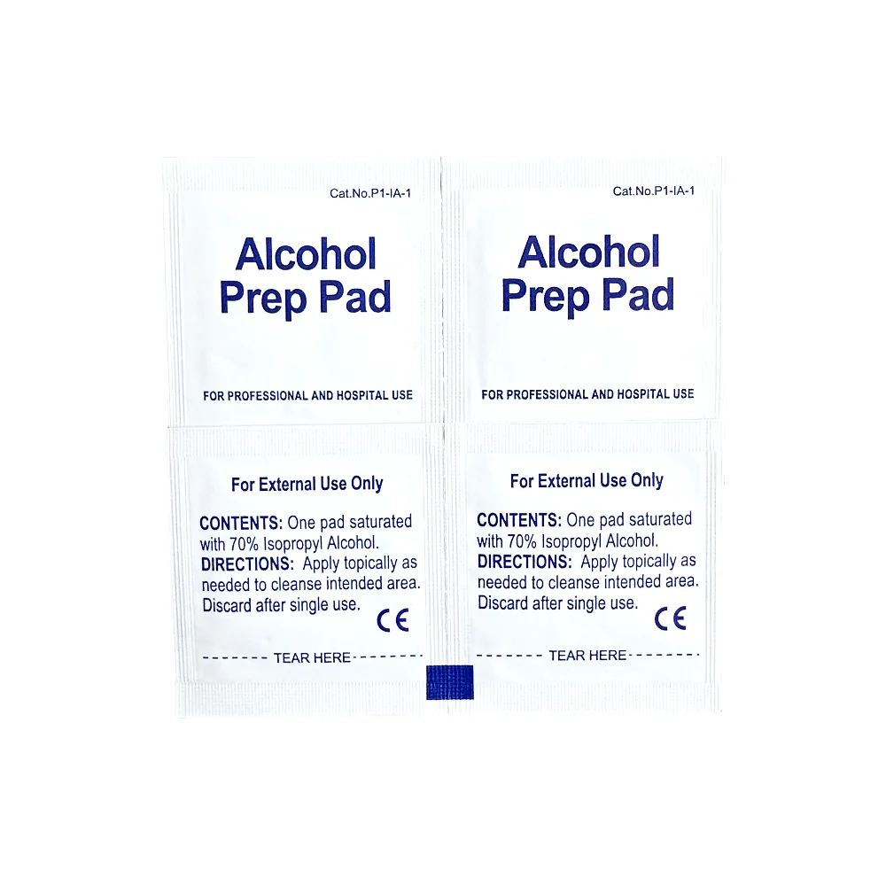 Customized Disposable Nonwoven Disinfecting Wipes Alcohols Prep Pads