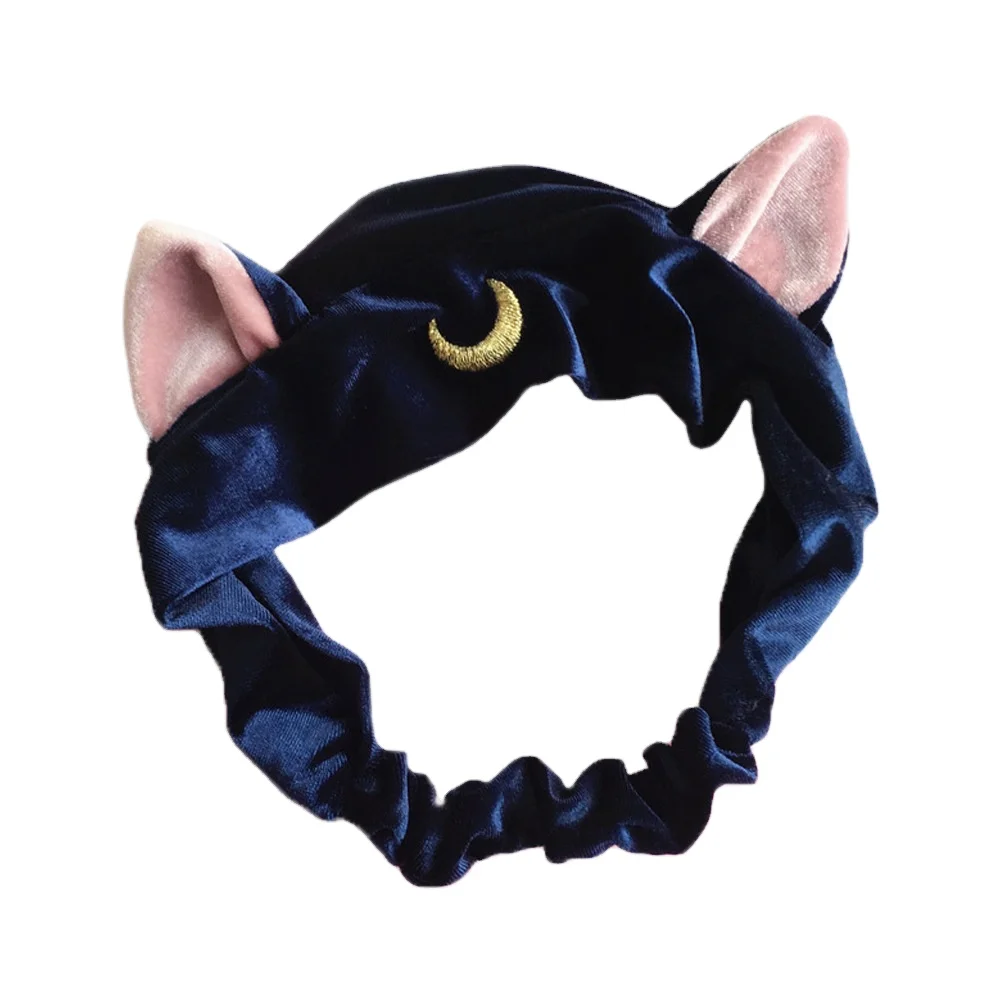Korean Women Hairband Female Hair Accessories Cute Sports Makeup Wash Face Cat Ears Hairband