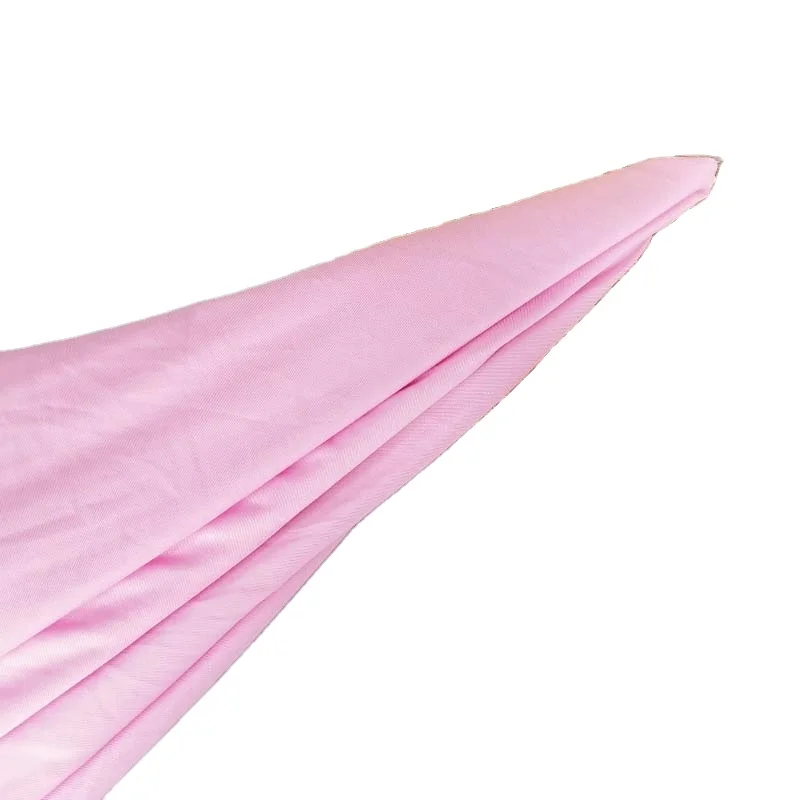 2022 new design wholesale Pink 100% Polyester knitted ice silk fabric
