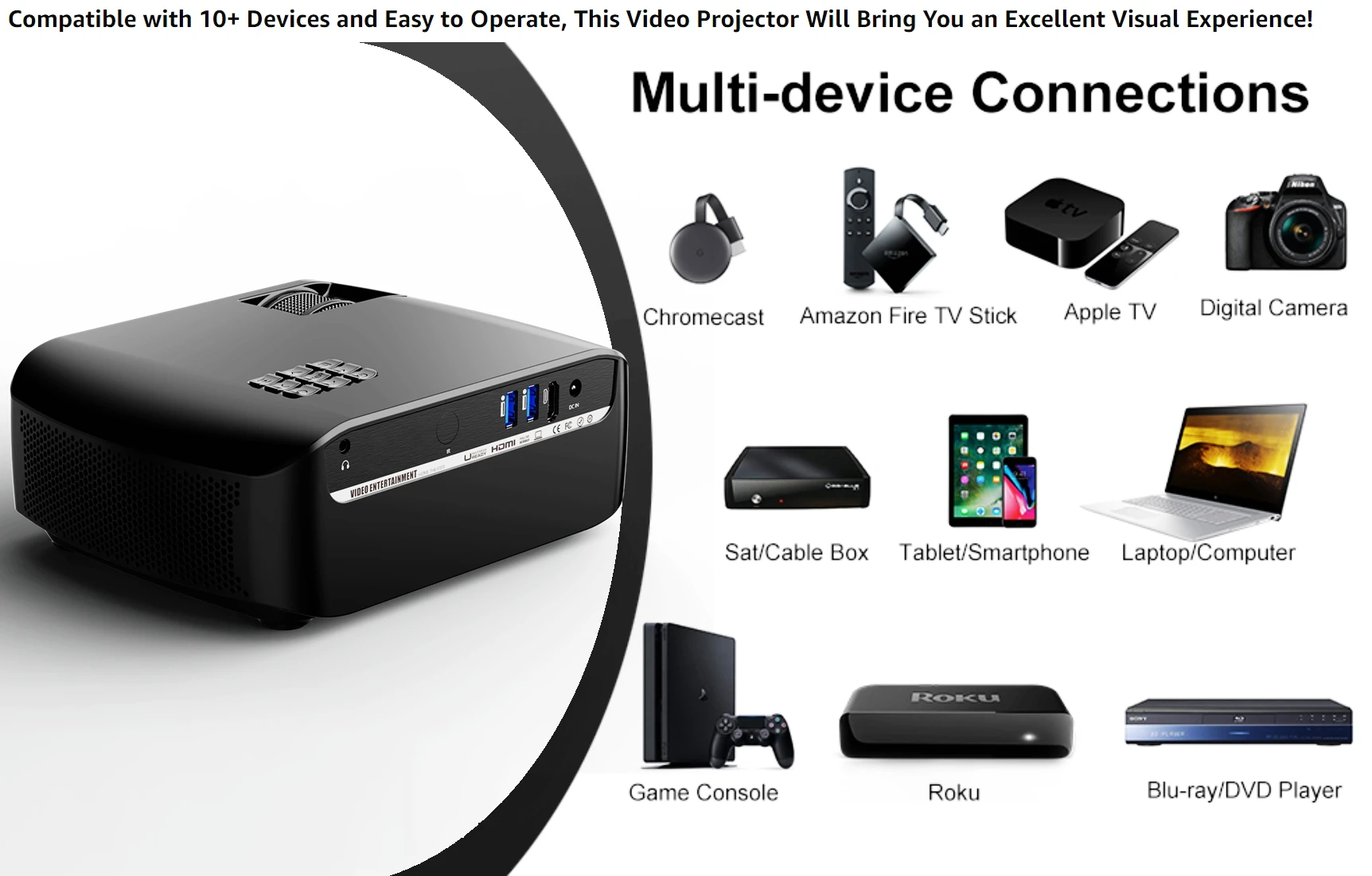 Vivibright Hot selling 720P 3500 high lumens mini size F10 Android Micro portable video projector mini beamer led projector