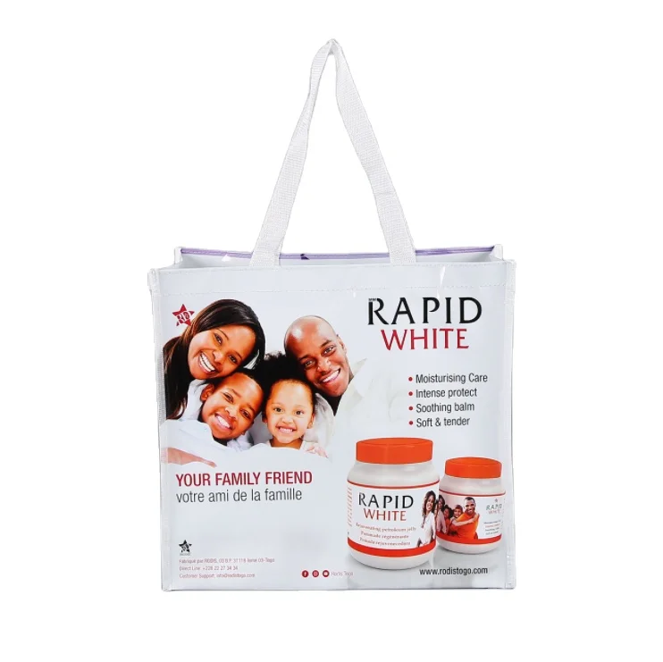 Eco Promotion Laminated Polypropylene PP woven reusable shopping bags