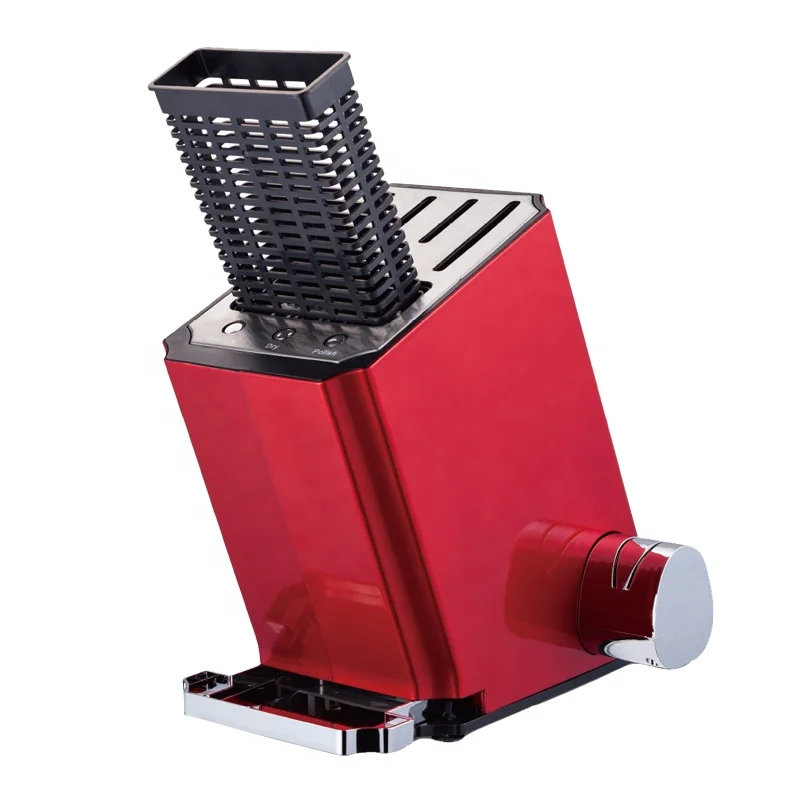 
intelligent Kitchen appliance Disinfection Knife Holder Block with Knife Sharpener sterilizing knife holder 