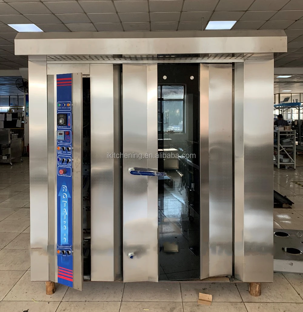 New design 304 Stainless Steel CE Approved bread machine rotary oven