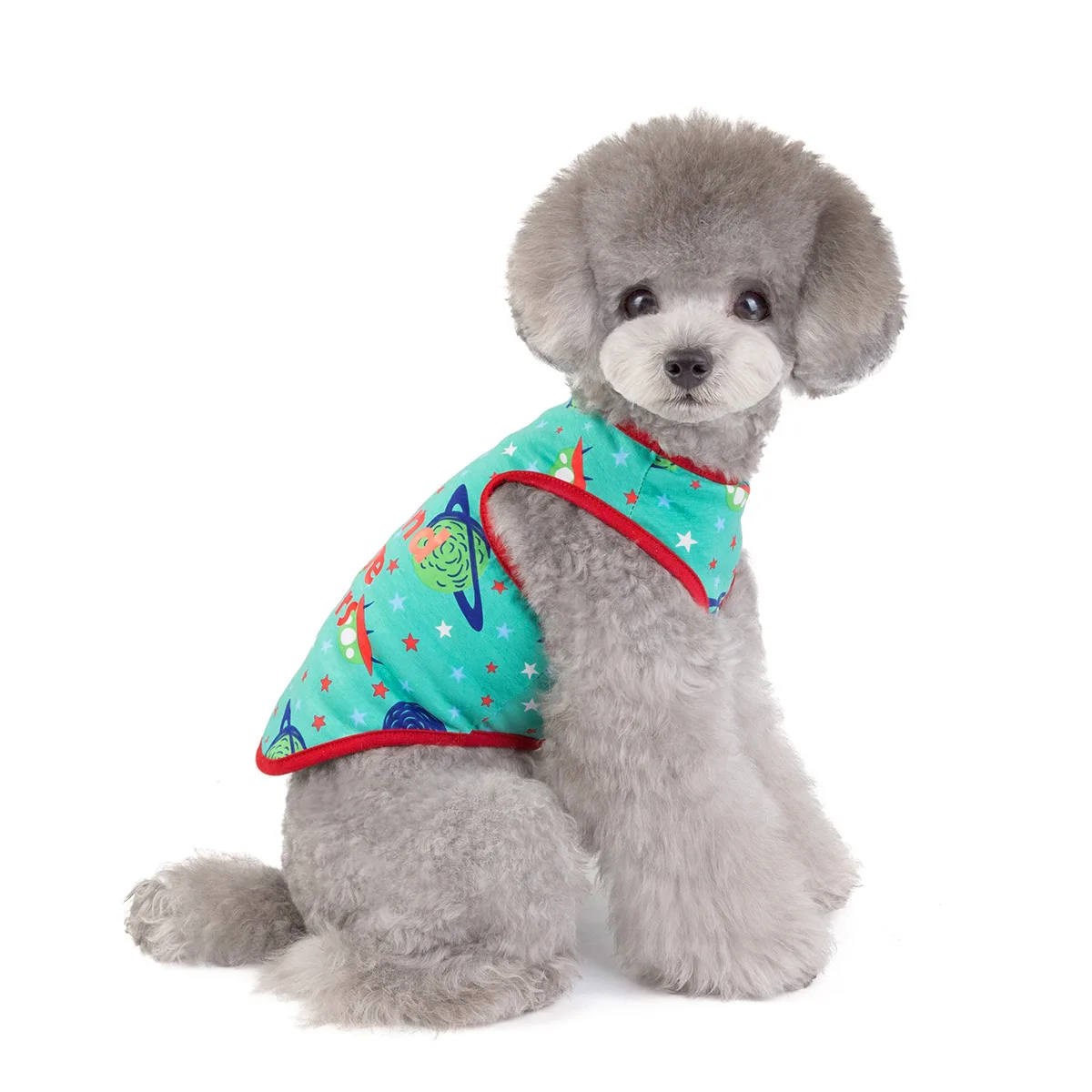 Wholesale Summer Thin Space Vest Pet Stylish Cute Dog Clothes for Dog