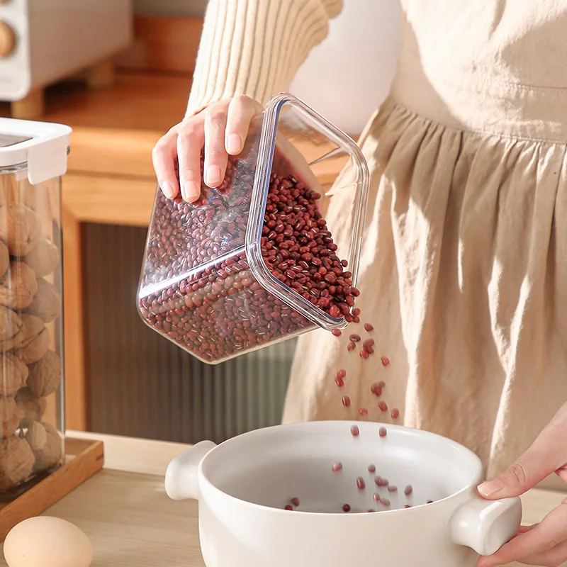 Free Combination Food Sealed Plastic Jar Set Kitchen Pantry Container Dry Seal Pot