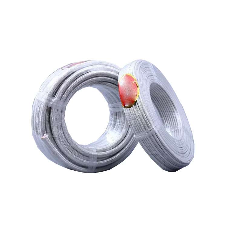 Chinese Manufacturer braided pure nickel Cable 500C 600C 800C Textile polyester braided copper Wires