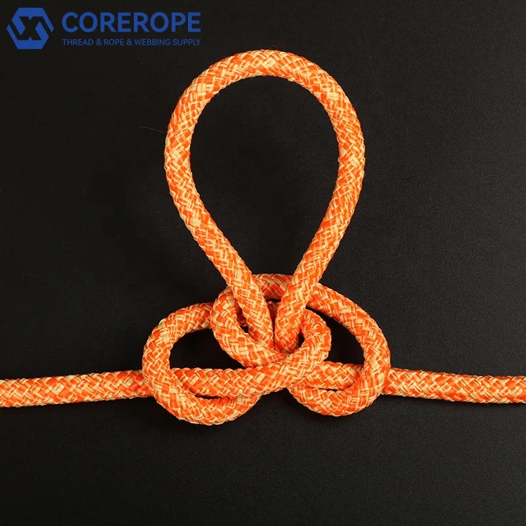 3/8 дюймов высокопроизводительный UHMWPE статический канат Альпинизм Скалолазание на открытом воздухе приключенческая спасательная веревка