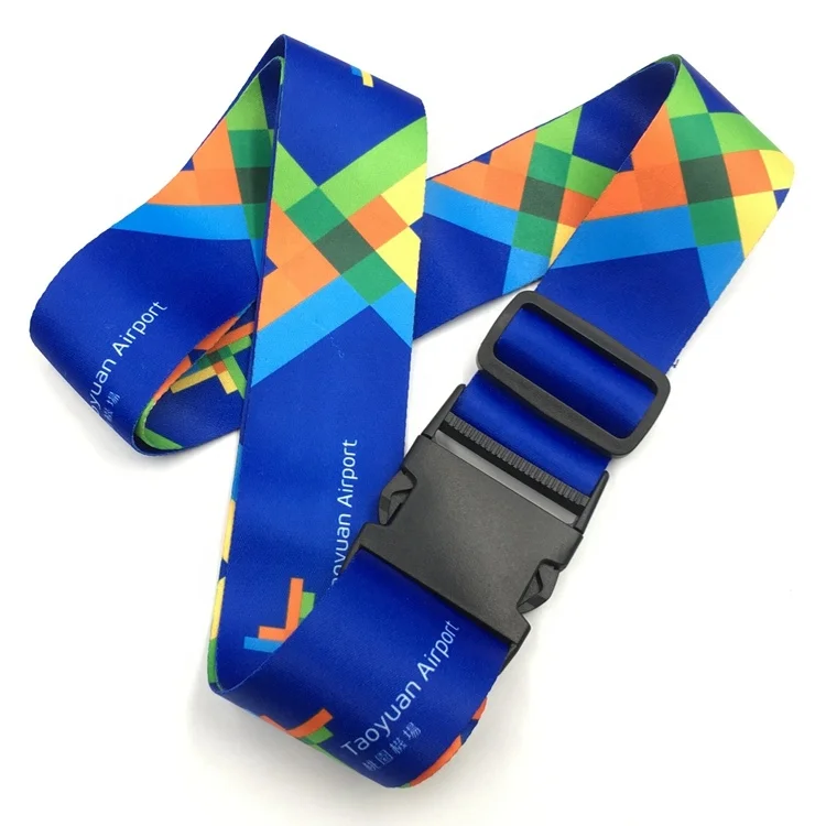 
Promotion Airport Colorful 5cm Sublimation Logo Luggage Belt 