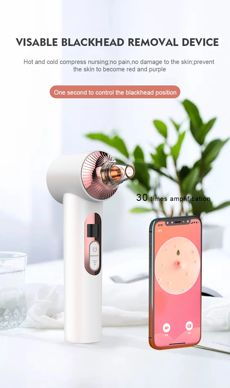 Pore Cleaner Black Head Suction Extractor Tool Kit Acne Removal Blackhead Remover Vacuum