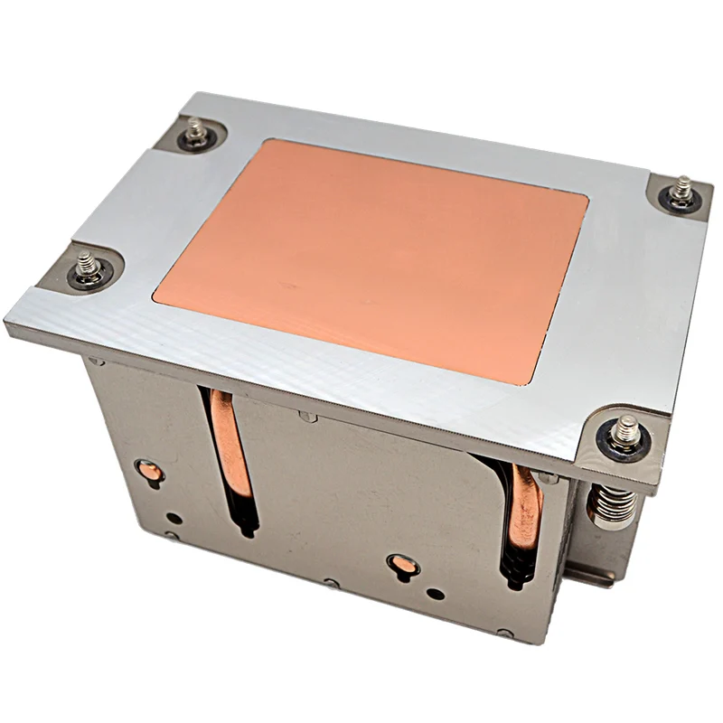custom copper heatsink chassis server 2U sp3 AMD cpu passive cooler heatsink with heat pipe