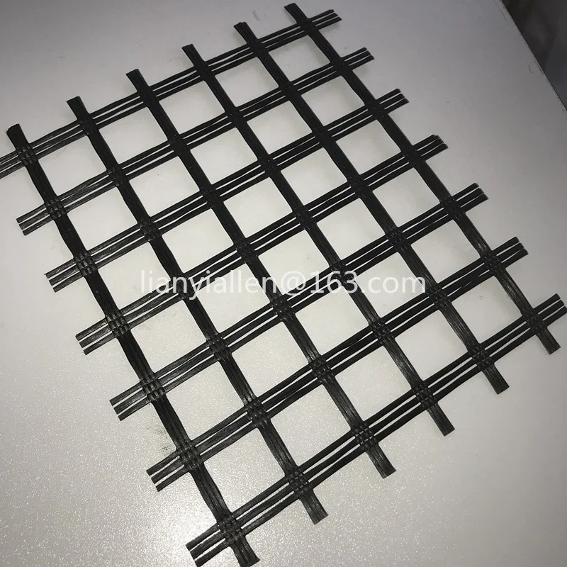 Black Polyester Biaxial PET Geogrid